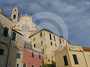 The village of Cervo on the Italian Riviera