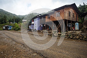 Village in Chin State, Myanmar