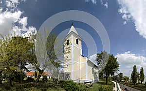 Village church at Lake Balaton