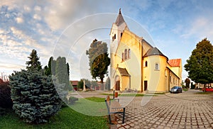 Village church in Slovakia, Cifer