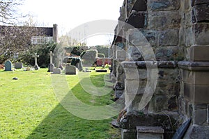 Village church yard cemetary