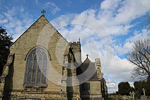 Village church yard cemetary