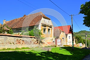 Village in Cincu-Grossschenk, Sibiu county, Transylvania, Romania.