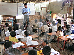 Village classroom - Cambodia