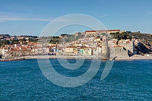Village of Collioure in the department of Pyrenees-Orientales - Occitan - France