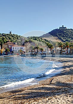 Village of Collioure in the department of Pyrenees-Orientales - Occitan - France