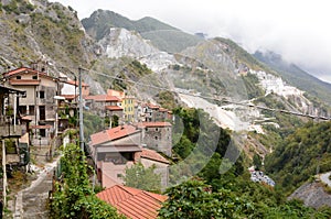 The village of Colonnata. Carrara. Apuan alps. Tuscany. Italy