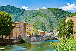 Village and commune Vobarno Brescia province, Lombardy, Italy