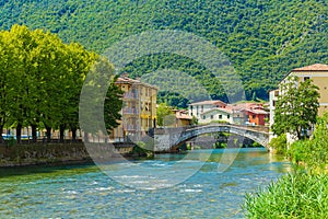 Village and commune Vobarno Brescia province, Lombardy, Italy