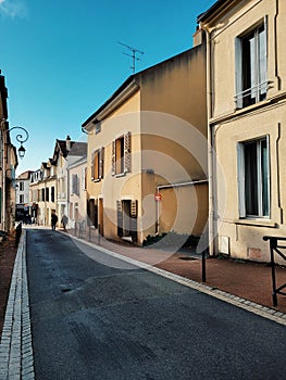 Village of Conflans saint Honoré, small town in the north of Paris, France