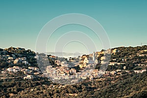 The village of Corbara in the Balagne region of Corsica