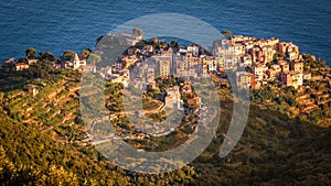 The village of Corniglia, Cinque Terre