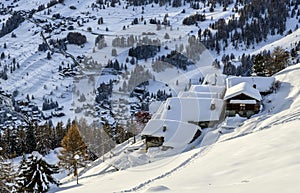 Village of Crest, Ayas valley (North Italy) photo