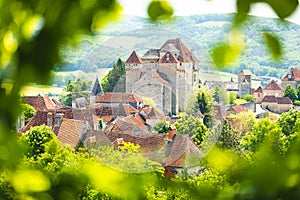 Village of Curemonte in CorrÃ¨ze department in France