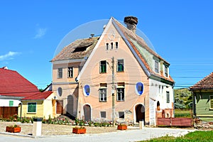 Village Dealul Frumos, Sibiu county, Transylvania, Romania.