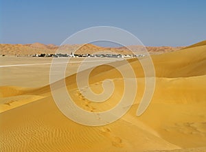 Village in the desert, Oman