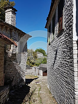 Village Dilofo old traditional in Ioannina perfecture greece