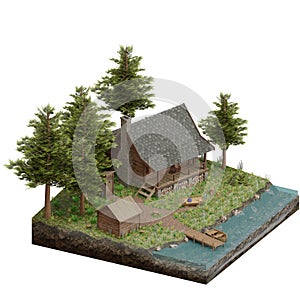 village diorama