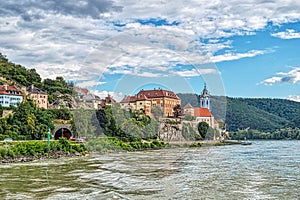 Village of DÃÂ¼rnstein on the Danube, Wachau, Upper Austria photo