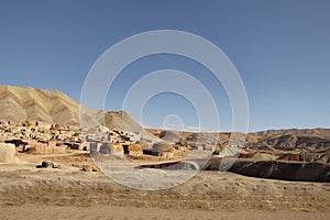 The village in East Azerbaijan Province on sunset, Iran