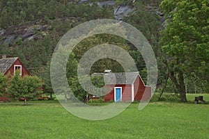 The village of Eidfjord in Norway is a major cruise ship port of call. It is situated at the end of the Eid Fjord, an inner branch