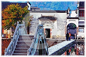 Village entrance of HongCun, Anhui, China