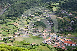 Village of Faja Grande, Flores, Azores, Portugal