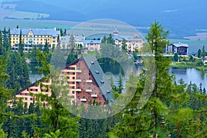 Pohled na Hotel Patria na Štrbském Plese