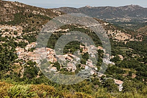 Village of Feliceto in Balagne region of Corsica