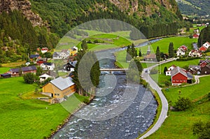 Village in Flam - Norway photo