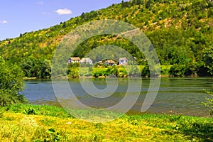 A village at the foot of a mountain on the Dniester River