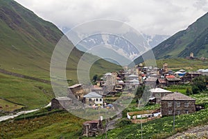 Village in foothills of Svaneti province, Georgia