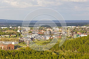 Village and former coal mine area