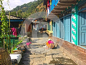 Village Ghorepani near Poon Hill photo