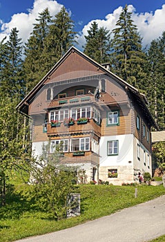 Village of Gosau in Austria