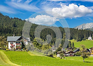 Village of Gosau in Austria