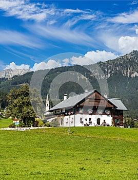 Village of Gosau in Austria