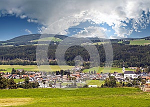 Village of Gosau in Austria