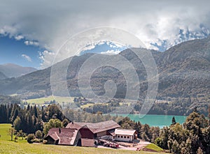 Village of Gosau in Austria