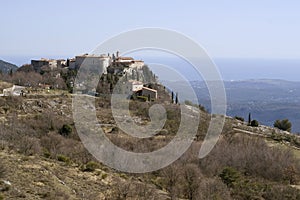 Village of Gourdon in French riviera