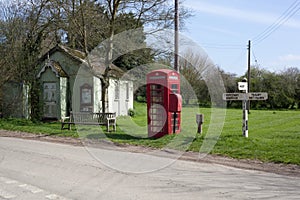 The village green Stainton Le Vale, Lincolnshire Wolds,England,UK.