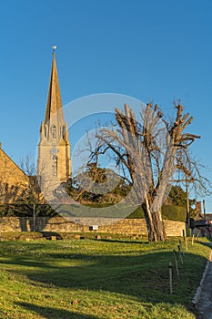 Village Green Todenham, Gloucestershire, UK