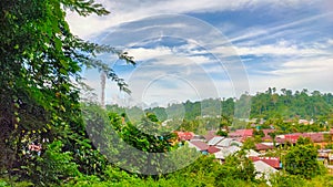 A village in the green valley area of Manokwari