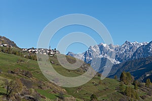 Village Guarda in Swiss Alps