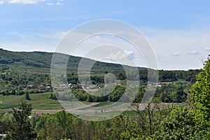 Village on the hills