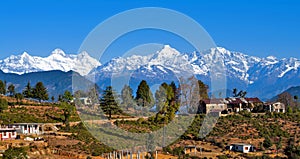 A village at Himalayas