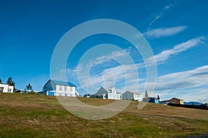 Village of Hrisey in Iceland