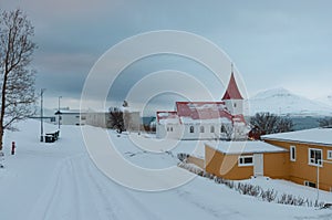 Village of Hrisey in iceland