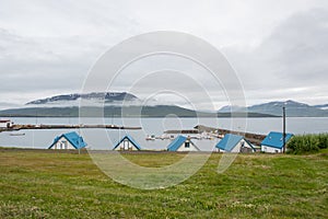 Village of Hrisey in Iceland