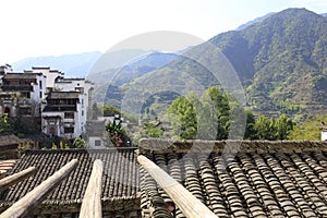 Village on huangling mountain, adobe rgb